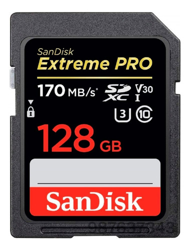 Memoria De Canon,nikon Sd 128gb Sandisk Clase10, 170mbps 4k