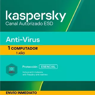 Licencia Kaspersky Antivirus Original 1pc 1año