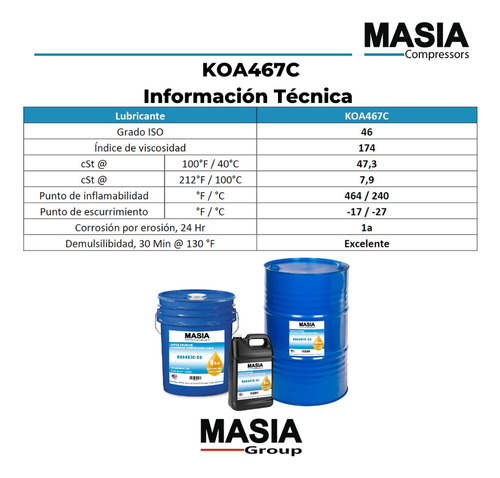 Aceite Chevron Pao 46 Para Compresor De Tornillo 6 Galones
