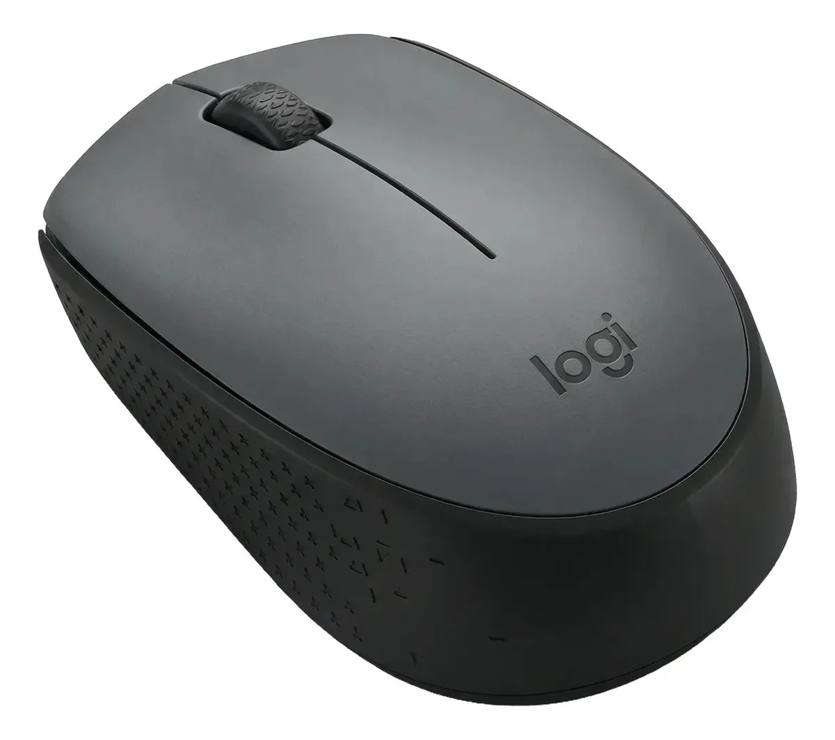 Logitech Mouse Sem Fio M170 Preto-Cinza
