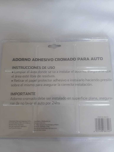 Imagen 3 de 4 de Adorno Adhesivo Cromado Aguila Para Auto