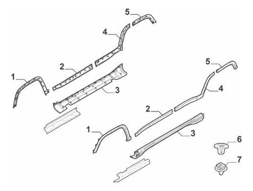 Moldura Guardabarros Delantero Derecho Jeep