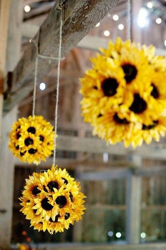 10 Flor De Girasol Decoración Eventos Fiestas Cumpleaños