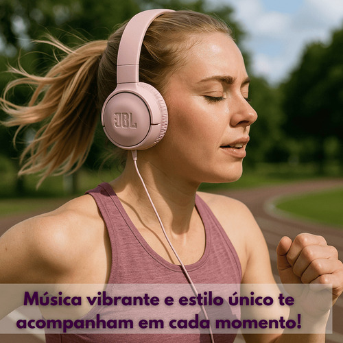 Fone De Ouvido Para Treinar Com Fio Tune500 Rosa