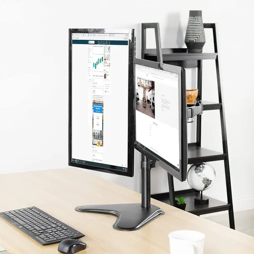 Soporte Base Poste 40cm Monitor Universal P/ Mesa Escritorio