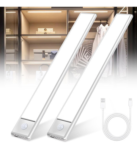 1. Paquete De 2 Lámparas Led Con Sensor De Movimiento