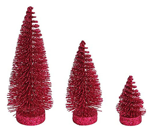 Árbol De Navidad Artificial Ovalado De Purpurina Rosa ...