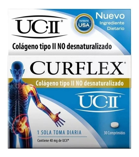 Imagen 2 de 10 de Curflex Colageno Tipo Ii No Desnaturalizado Artrosis X30 X3