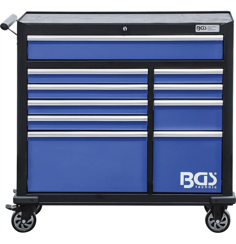 BGS Technic 4206 gabinete móvil azul con 10 cajones