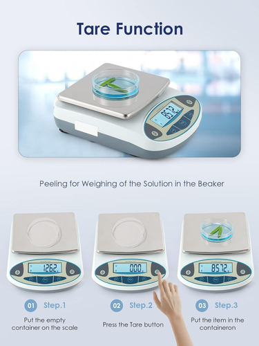 Báscula Digital Alta Precisión Con Pantalla Lcd 500g 0,01g