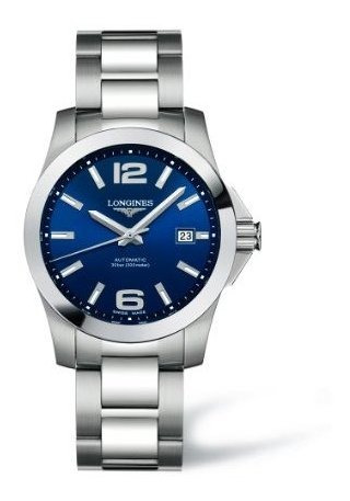 Conquista De Longines Esfera Azul Acero Inoxidable