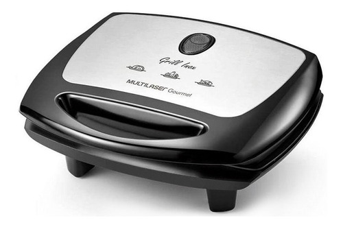 Super Grill Inox 127v / Coletor De Gordura E Chapa Ajustavel