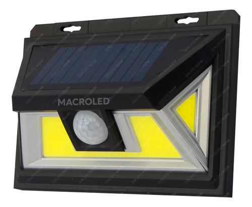 Reflector Led Solar 5w Exterior Recargable Sensor Pack 2