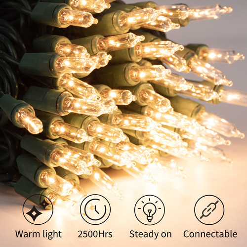 Tira De Luces Led Navidad 100 Unidades 7,62 Metros Decoració