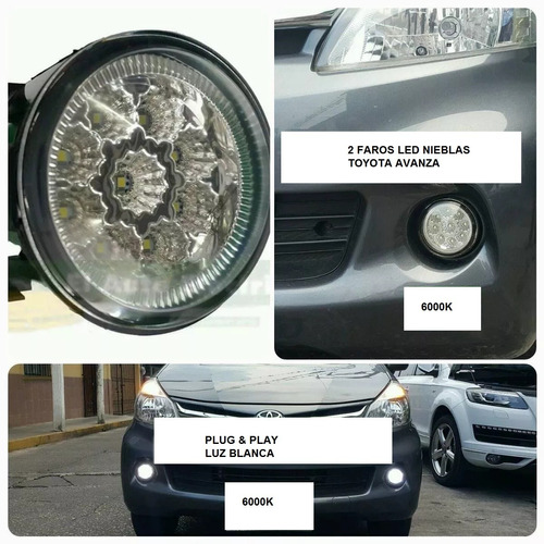 Faros Led Nieblas Toyota Avanza 6000k Para Adaptar 