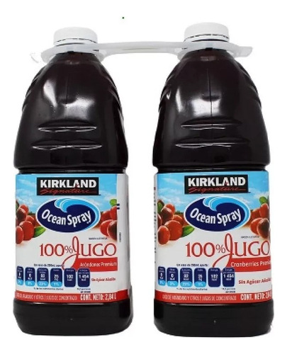 Ocean Spray Bebida Arándano 2botella De 2.84 L