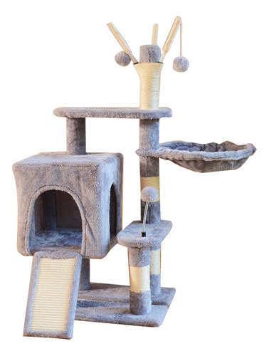 Torre Árbol Rascador Para Gato Con Casa