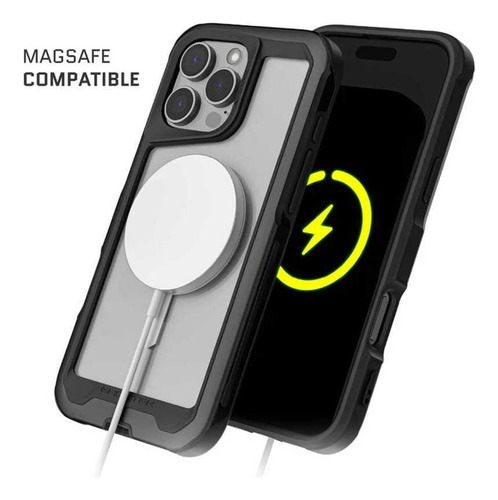 . Funda Ghostek Atomic Para iPhone 16 Pro Aluminio Negra