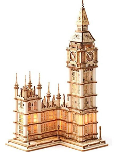 Rolife Rompecabezas De Madera 3d Big Ben Craft Kits De