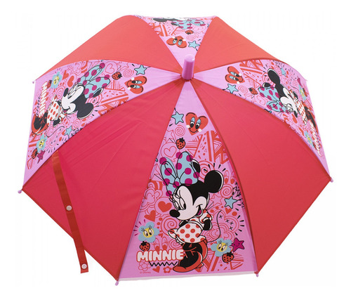 Guarda Chuva Vermelha Minnie Disney Original Infantil