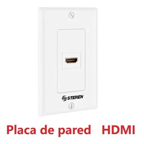Placa De Pared Con Conector Hdmi