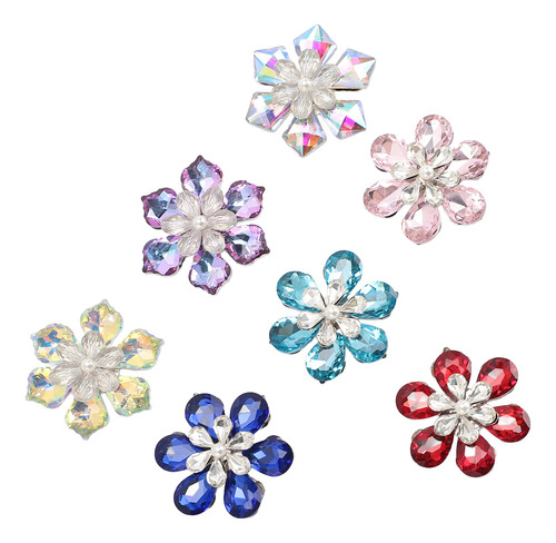 Decoraciones Con Diamantes De Imitación, 7 Unidades, Con Par