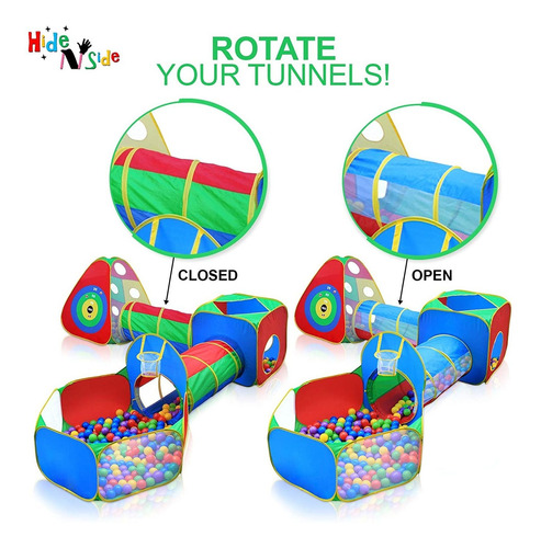 Pc Niños De Bolas Tiendas De Pozo Y Tuneles Niño Jueg...