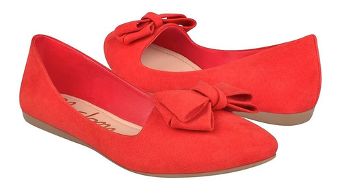 Zapatos Casuales De Dama Clasben 181689 Rojo