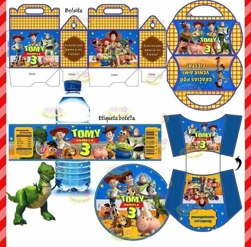 Kit Imprimible Toy Story Candy Bar Invitaciones Cotillón