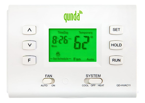 Termostato Programable Universal Con Pantalla Grande Y Boton