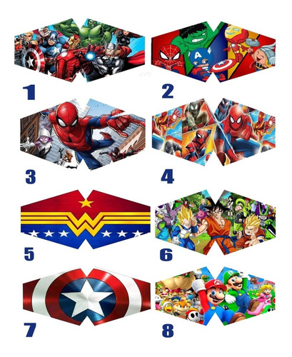 Imagen 4 de 5 de Tapabocas Personalizados Nuevos.