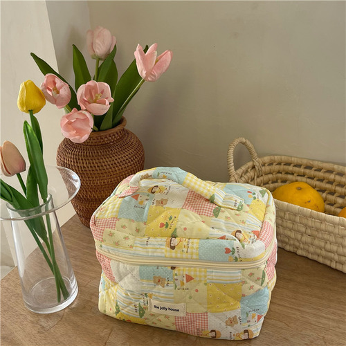 Bolsa De Maquillaje De Gran Capacidad Para Niñas Con Dibujos
