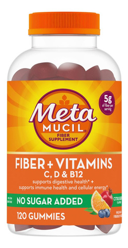 Metamucil Gomitas De Suplemento De Fibra Más Vitaminas C, .