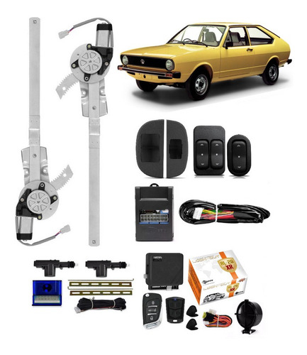 Kit Vidro Eletrico Vw Passat Antigo + Trava Alarme Canivete