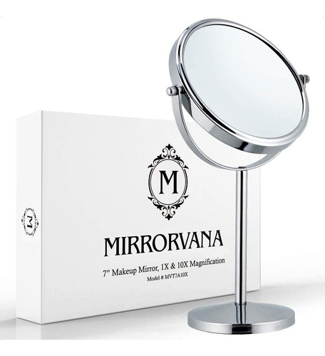 Espejo De Maquillaje Mirrorvana Con Aumento De 10 Aumento...