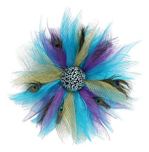 Corona De Plumas De Pavo Real For Colgar En Primavera Para