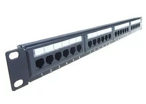 Patchpanel 24 Ports Cat5e Rj45 Ethernet Camaras Seguridad