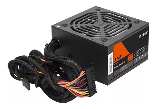 Imagen 1 de 8 de Fuente Lnz Zx750-ls 750w Gamer Led Rojo