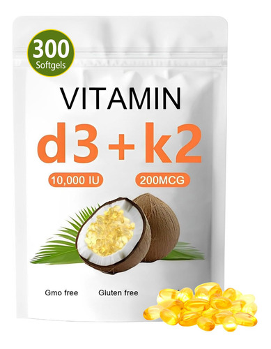 Sirdika Vitamina D3 K2 10000 Ui Softgel 300 Cápsulas