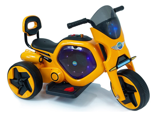 Moto Carro Electrica Niños Recargable Roja Rosada Azul Negra Color Orange