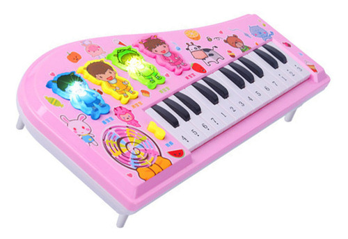 Teclado De Juguete De Piano Para Niños, Dibujos Animados, Mu