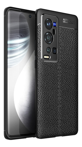 Funda Negra De Tpu Para Vivo X60 Pro+ 5g