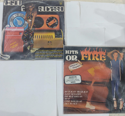 Lote 6 Lps/discos De Vinil Coletânea Músicas Pop (Usado)