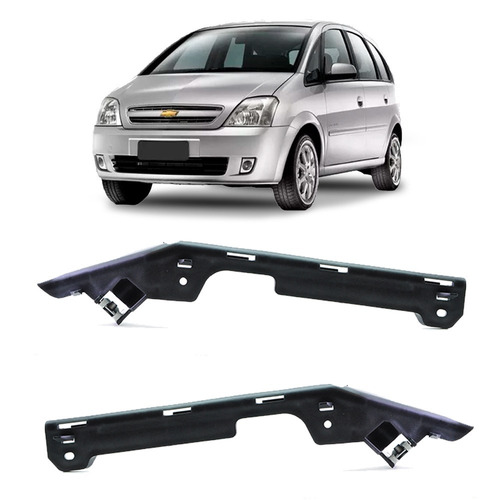 Par Suporte Guia Parachoque Dianteiro Meriva 2003 04 A 2012.