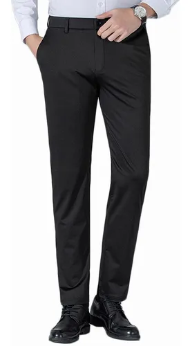 Pantalones De Vestir Negros Hombre