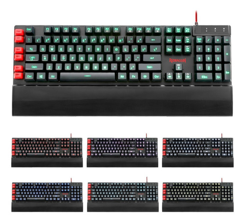 Kit Teclado Y Mouse Gamer Pc Redragon S102 Yaksa + Nemealion
