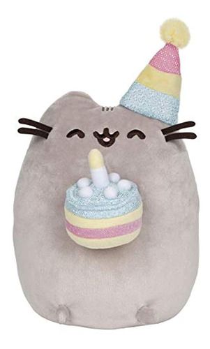 Gund Pusheen Pastel De Cumpleaños Felpa Gato De Peluche, 9.