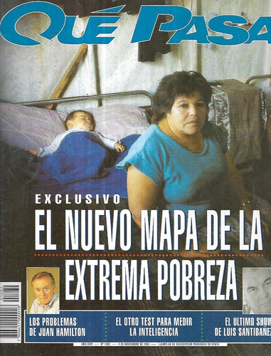 Revista Qué Pasa N° 1282 / 4 Noviembre 1995 / Mapa Pobreza