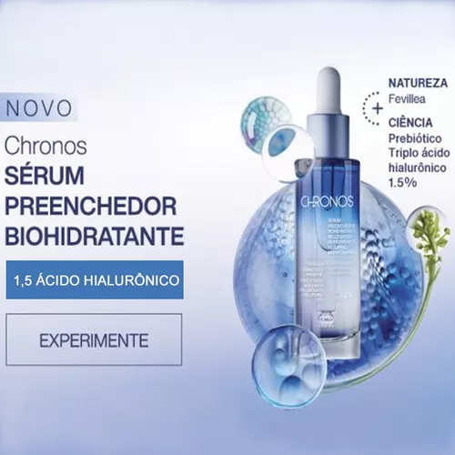 Sérum Preenchedor De Rugas Biohidratante Natura Chronos