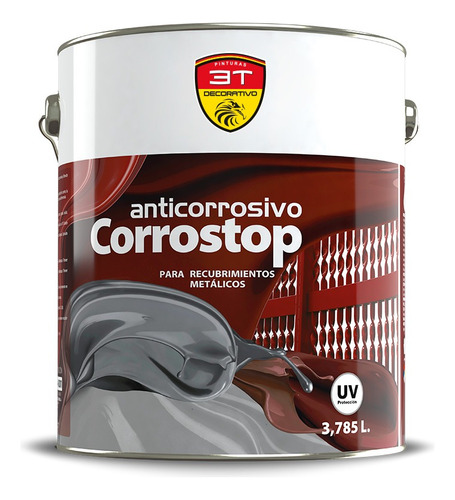 Base Anticorrosiva 3t Corrostop 1gl Para Metal